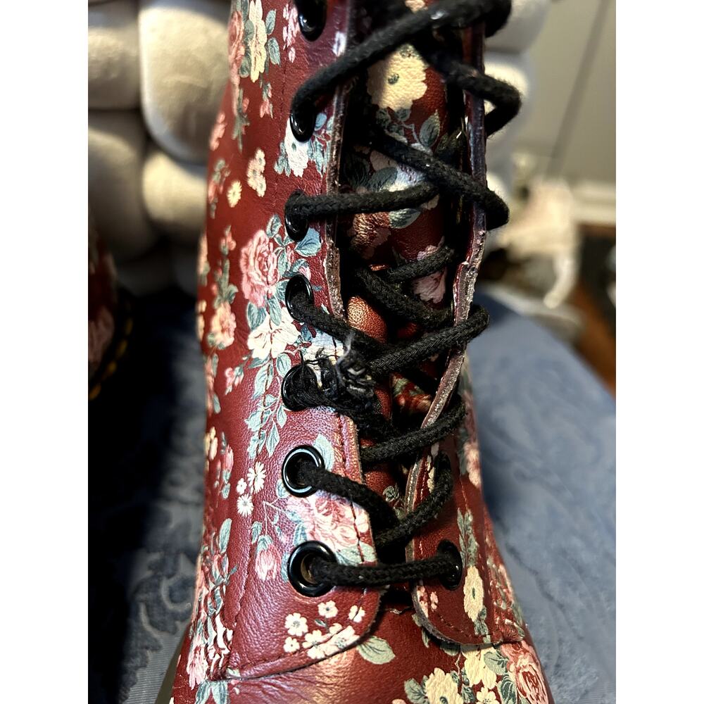 Dr Martens 1460 Burgundy Floral size 8/EU 39 - Picture 4 of 10